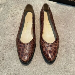 Brown Italian Leather Ballet Flat